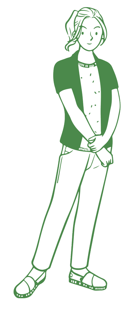 Illustration of the Green type character