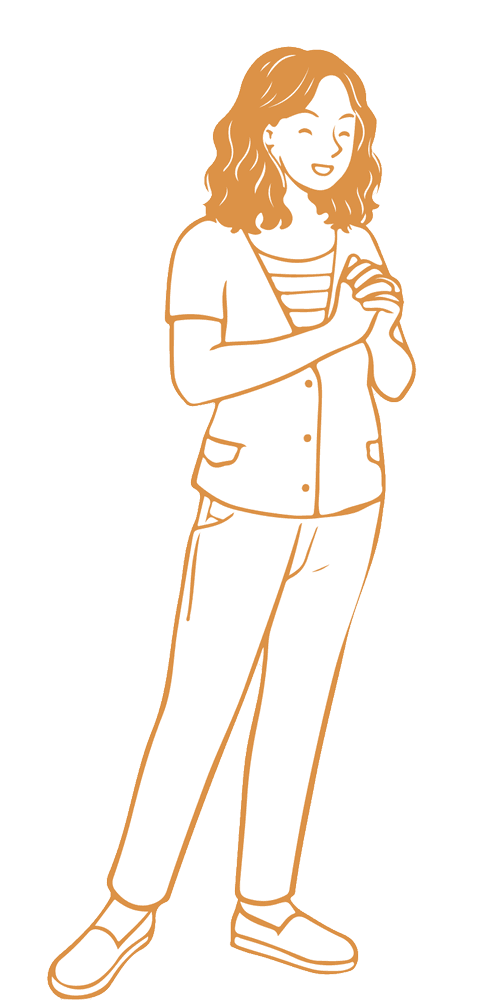 Illustration of the Orange type character